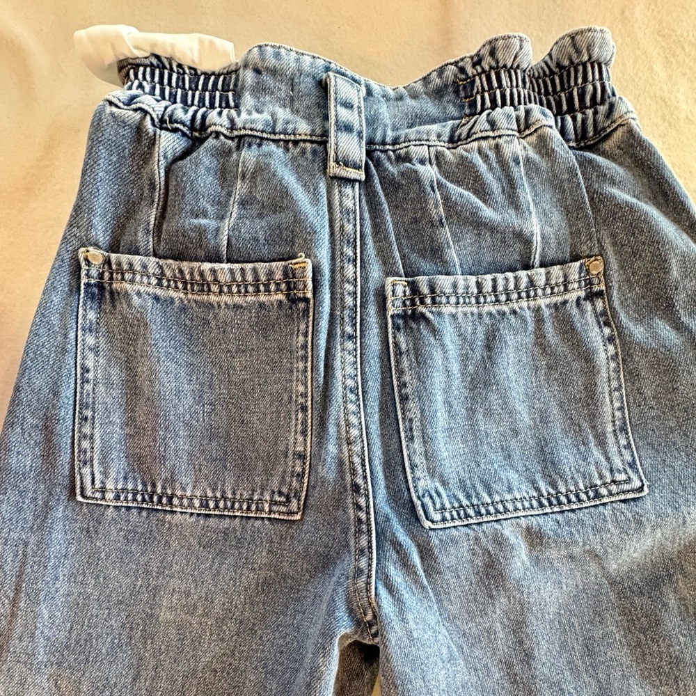 NWT PETRA153 High-Rise Paper-Bag Retro Jeans 100% Cotton (3/25) - Picture 14 of 16
